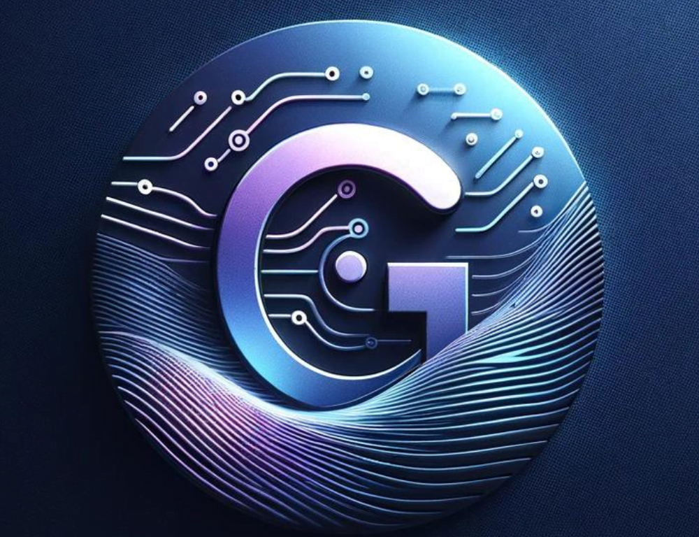 Logo for GeorgeFeola.io, showcasing a large 'G' intricately designed with electronic wiring patterns to symbolize the integration of marketing, technology, and cybersecurity. The unique wiring within the 'G' reflects a digital and interconnected approach, highlighting the website's focus on bridging these critical fields.