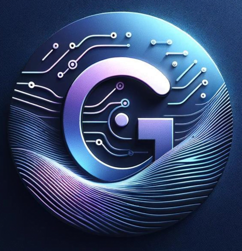 Logo for GeorgeFeola.io, showcasing a large 'G' intricately designed with electronic wiring patterns to symbolize the integration of marketing, technology, and cybersecurity. The unique wiring within the 'G' reflects a digital and interconnected approach, highlighting the website's focus on bridging these critical fields.
