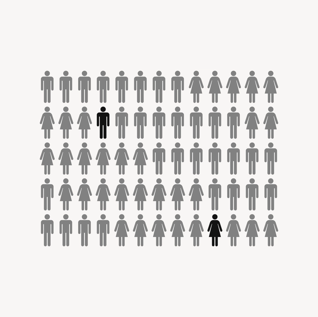 People infographic drawing, black george feola georgefeola.io