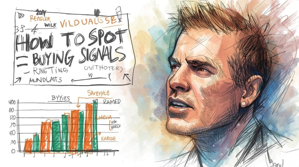 How to Spot Buying Signals Without Needing Analytics illustrated with charts, behavioral cues, and marketing insights showing customer intent patterns Let me know if you also want a version optimized specifically for social preview or Pinterest-style distribution.